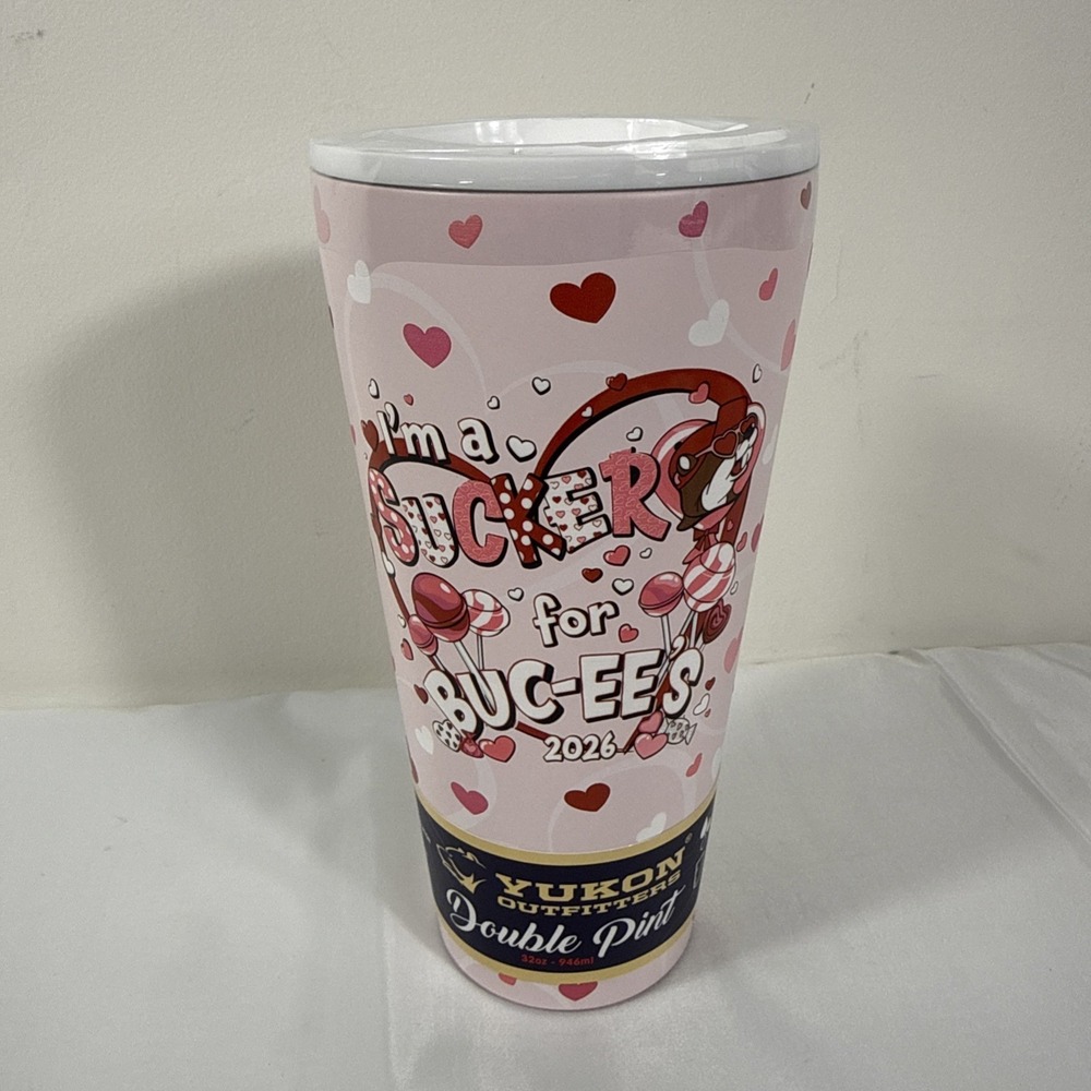 Buc-ee's VALENTINE'S DAY 2026 Double Pint 32 Oz‎ Tumbler Bucees Buc-ees
